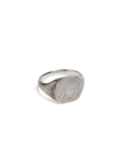werkstatt munchen m1136 signet ring scratched herren ring damen schmuck jewelry jewellery 925 sterling silver hide m 1