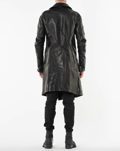 LEON EMANUEL BLANCK LEB Men Distortion Officer Coat DIS M OC 01 Herren Mantel Jacke Jacket guidi horse full grain lather black hide m 7