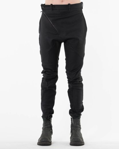 LEON EMANUEL BLANCK LEB Men Distortion Skinny Pants DIS M SKCP 01 heren hose trousers heavy elastic twill cotton ea black hide m 3