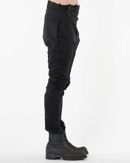 LEON EMANUEL BLANCK LEB Men Distortion Skinny Pants DIS M SKCP 01 heren hose trousers heavy elastic twill cotton ea black hide m 4