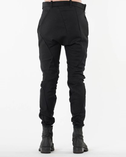 LEON EMANUEL BLANCK LEB Men Distortion Skinny Pants DIS M SKCP 01 heren hose trousers heavy elastic twill cotton ea black hide m 5