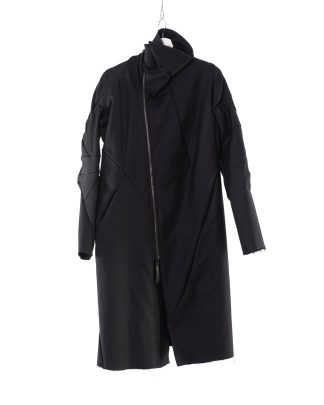 LEON EMANUEL BLANCK LEB Men Distortion Trench Coat DIS M TC 01 Herren Mantel Jacke Jacket heavy elastic twill cotton ea black hide m 1