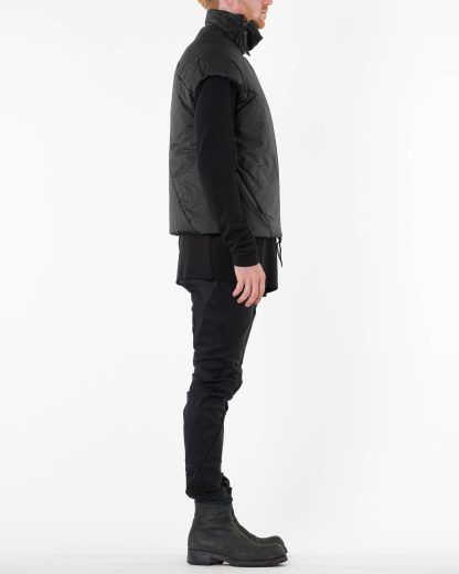 LEON EMANUEL BLANCK LEB Men Explosion Down Vest DIS M EV 01 herren jacke weste jacket waxed cotton black hide m 6