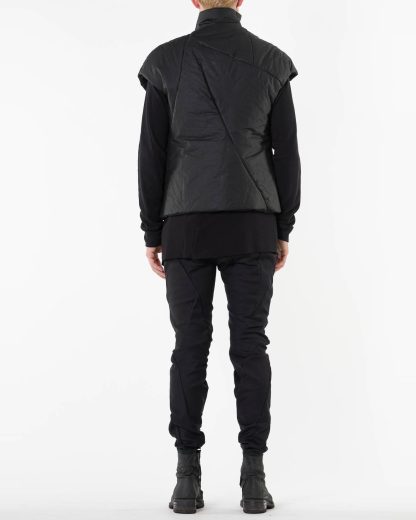 LEON EMANUEL BLANCK LEB Men Explosion Down Vest DIS M EV 01 herren jacke weste jacket waxed cotton black hide m 7