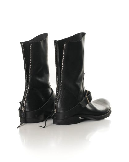 MA Maurizio Amadei Men Goodyear Tall Buckle Back Zip Boot S1C3Z CU Herren Schuh Stiefel Shoe horse leather black hide m 7