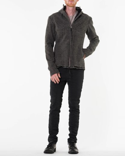 MA Maurizio Amadei Men Relaxed Aviator Jacket J224HZ JP Heren Jacke heavy jersey cotton carbon hide m 5