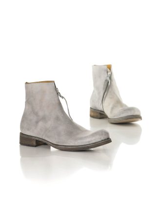 MA Maurizio Amadei Men S1G2Z VA15 Side Zip Short Boot Herren Schuhe Stiefel Shoe vachetta cow leather carbon hide m 1