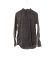 POEME BOHEMIEN Men Button Down Shirt Regular Fit SH 01 T 211 85 Herren Hemd cotton elastan dark grey hide m 1