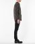 POEME BOHEMIEN Men Button Down Shirt Regular Fit SH 01 T 211 85 Herren Hemd cotton elastan dark grey hide m 4