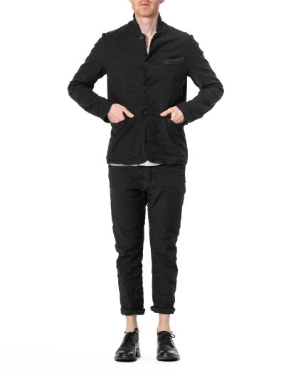 Poème Bohémienポエム・ボヘミアンGUIDIタンナーレザージャケット hide-m | POEME BOHEMIEN Men Lined Jacket GI-02, black