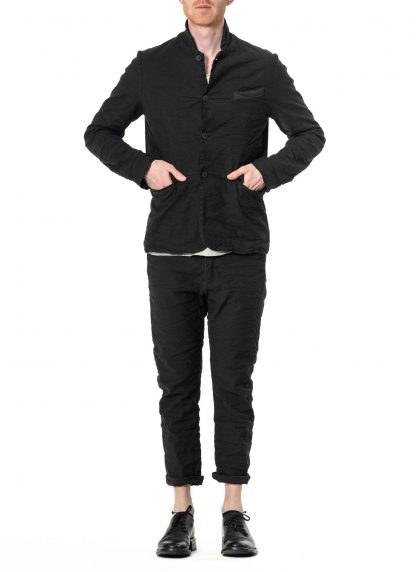 POEME BOHEMIEN Men Lined Jacket GI 02 T 120 99 Herren Jacke Blazer cotton linen mtf elastan black hide m 5