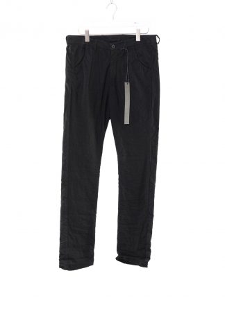 POEME BOHEMIEN Men Zip Pants With Diagonal Pockets PT 37 T 145 99 Herren Hose Jeans cotton linen ea black hide m 1
