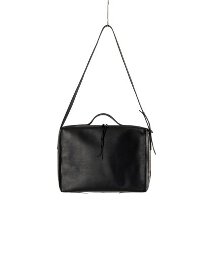 m.a+ Maurizio Amadei macross 25cm Zipped Brief Case BC101 VA 1.5 bag tasche cow leather vachetta black hide m 3