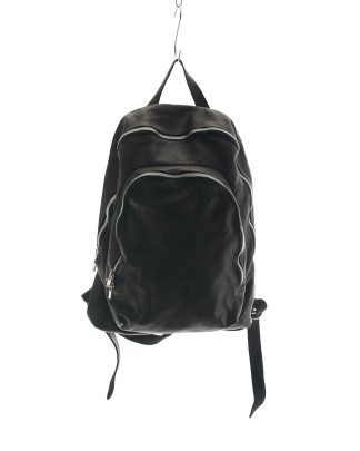 GUIDI DBP06 Men Women 2 Zip Backpack Herren Damen Rucksack soft horse full grain leather black hide m 1