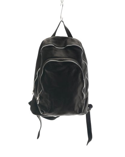 GUIDI DBP06 Men Women 2 Zip Backpack Herren Damen Rucksack soft horse full grain leather black hide m 1