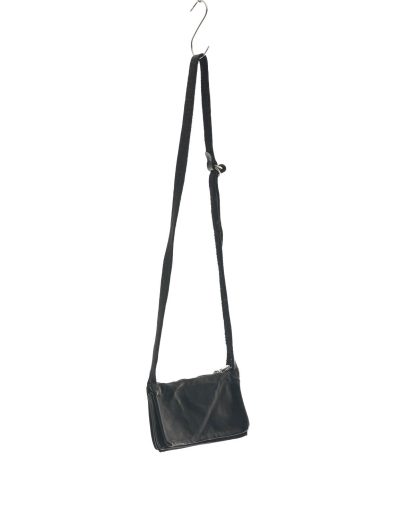 GUIDI PKT05 Small Pockets Bag Tasche kangaroo leather black hide m 1