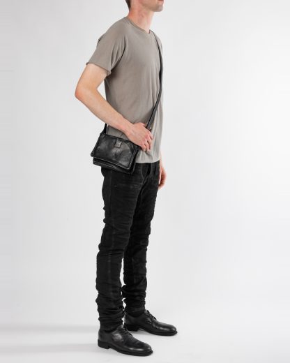 GUIDI PKT05 Small Pockets Bag Tasche kangaroo leather black hide m 2