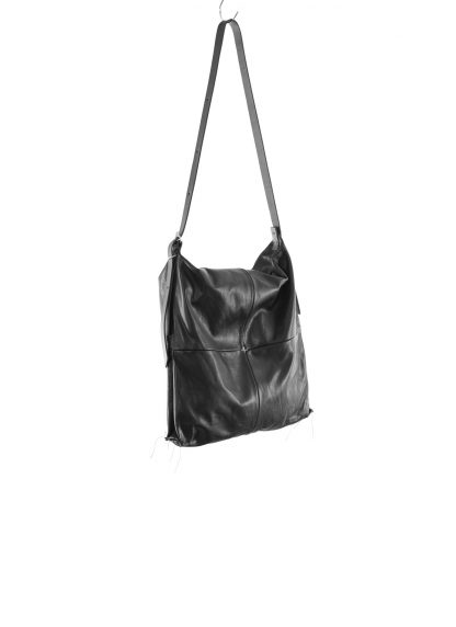 MA Maurizio Amadei BQ54 SY1.0 Large Squared Shoulder Bag Tasche soft washed cow leather black hide m 3