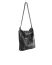 MA Maurizio Amadei BQ54 SY1.0 Large Squared Shoulder Bag Tasche soft washed cow leather black hide m 3