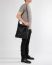 MA+ Maurizio Amadei BQ54 SY1.0 Large Squared Shoulder Bag herren damen tasche soft washed cow leather black hide m 11