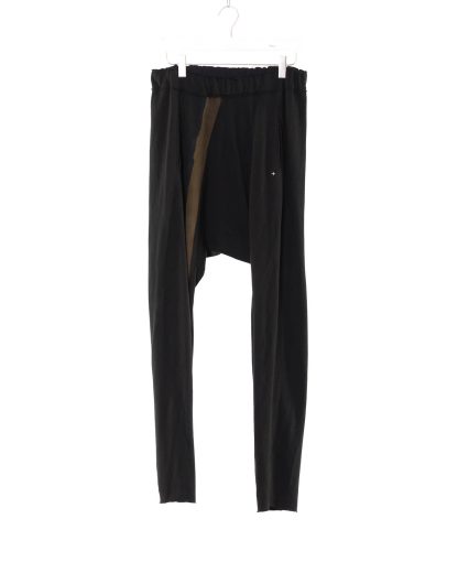 MA Maurizio Amadei Men P570 HP JM4 Elastic Waist Low Crotch 2 Pocket Pants Herren Hose Joggers black medium jersey cotton black hide m 1