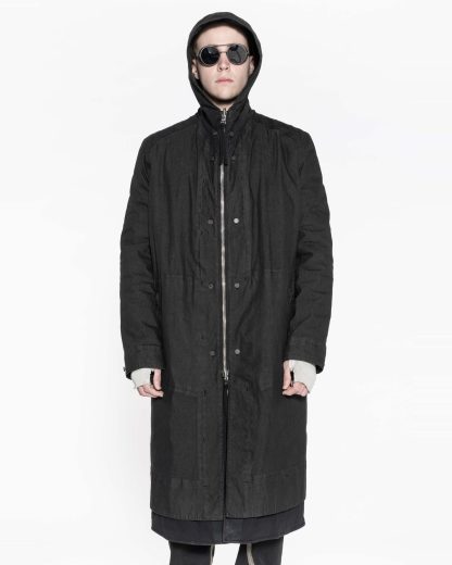 hide-m | Boris Bidjan Saberi Men PARKA1.2 ST seam taped, black