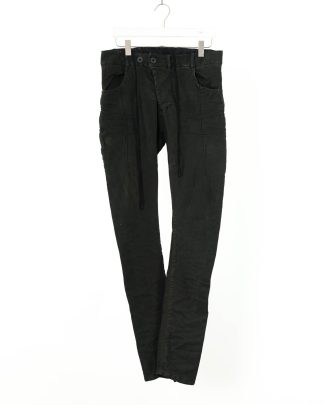 BORIS BIDJAN SABERI men pants P13.D TF FKU100002 denim washed coated handtreated Herren Hose Jeans wehr denim cotton pu hide m 1