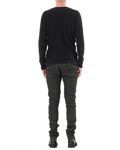 LAYER 0 Layer Zero Men Roundneck Sweater 7 W22 5 1 herren pulli pullover cashmere silk black dark grey hide m 5