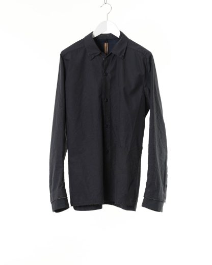 LAYER0 Layer Zero Men Button Down Shirt S22 3 43 herren hemd cotton silk dark grey hide m 1