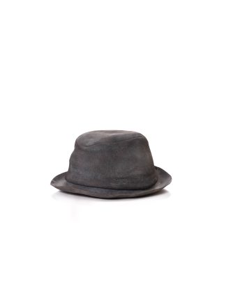 LAYER0 Layer Zero S22 7 6 men hat herren hut muetze beanie horse leather black dark grey hide m 1