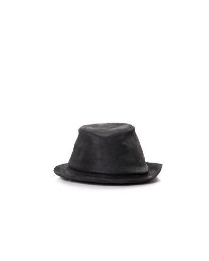 LAYER0 Layer Zero S22 7 6 men hat herren hut muetze beanie horse leather black dark grey hide m 5