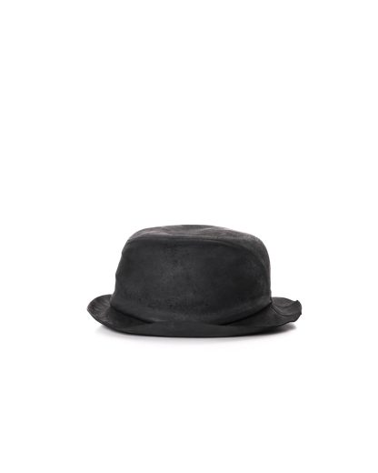 LAYER0 Layer Zero S22 7 6 men hat herren hut muetze beanie horse leather black dark grey hide m 6