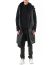 LEON EMANUEL BLANCK Men Distortion Curved Hooded Vest DIS M CHV 01 Herren Jacke Weste Mantel Coat Jacke Jacket P100 wax wrinkle cotton black hide m 3