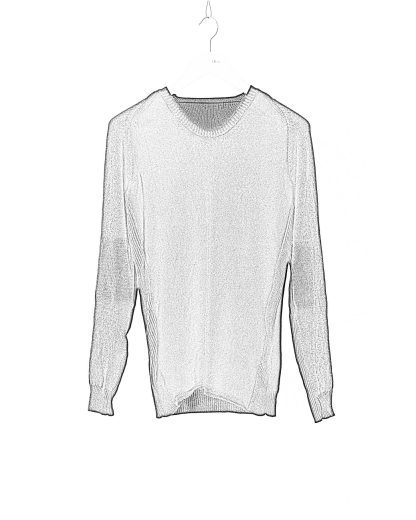 Layer 0 W23 5 1 Men Roundneck Sweater 7 Herren Pulli Pullover cashmere silk hemp black dark grey hide m 2