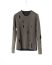 LABEL UNDER CONSTRUCTION Men Lunar Sweater Reversible 40YMSW66 G1F1 DG MD Herren Pulli Pullover Sweater cashmere wool silk dark grey mud hide m 3