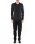 LABEL UNDER CONSTRUCTION Men Lunar Sweater Reversible 40YMSW66 G1F1 DG MD Herren Pulli Pullover Sweater cashmere wool silk dark grey mud hide m 5