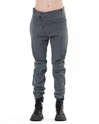 LEON EMANUEL BLANCK LEB Distortion Fitted Long Pants DIS M FLP3 01 Herren Hose Trousers Texture Twill cotton elastan dark grey hide m 3