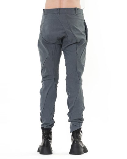 LEON EMANUEL BLANCK LEB Distortion Fitted Long Pants DIS M FLP3 01 Herren Hose Trousers Texture Twill cotton elastan dark grey hide m 5