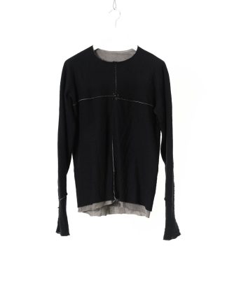 MA Macross Maurizio Amadei Men Double One Piece Long Sleeve Tshirt T211DM RWSL JCL10 Herren Longsleeve Tee Pulli Sweater cashmere cotton black hide m 1