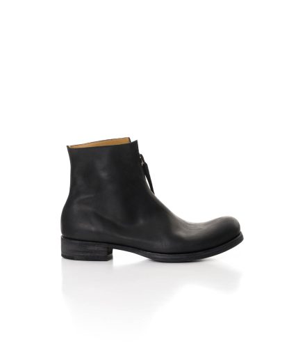 MA macross Maurizio Amadei Men S1G2Z VA15 Side Zip Short Boot Herren Schuhe Stiefel Shoe vachetta cow leather black hide m 3