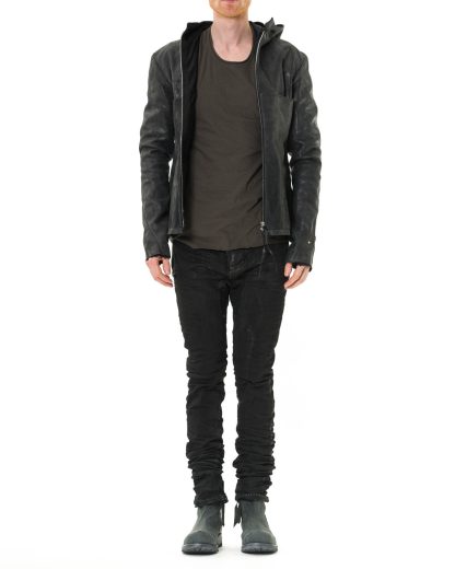 MAMAcross Maurizio Amadei Men Relaxed Aviator Jacket J224HZ CU.R 1.0 Herren Leder Jacke exclusively limited culatta horse rev leather 22k gold black hide m 3