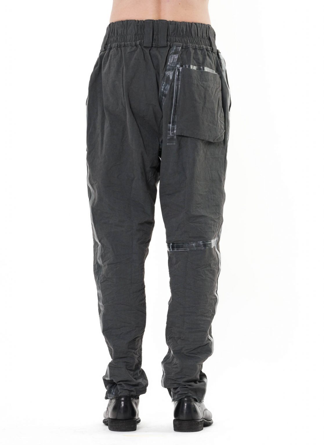 hidem TAICHI MURAKAMI Coin Cargo L/C Pants, dark grey cotton