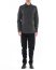 TAICHI MURAKAMI Men Displacement Inside Shirt Herren Hemd paper cotton dark grey hide m 3