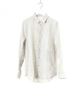 TAICHI MURAKAMI Men Displacement Inside Shirt Herren Hemd paper cotton white hide m 1