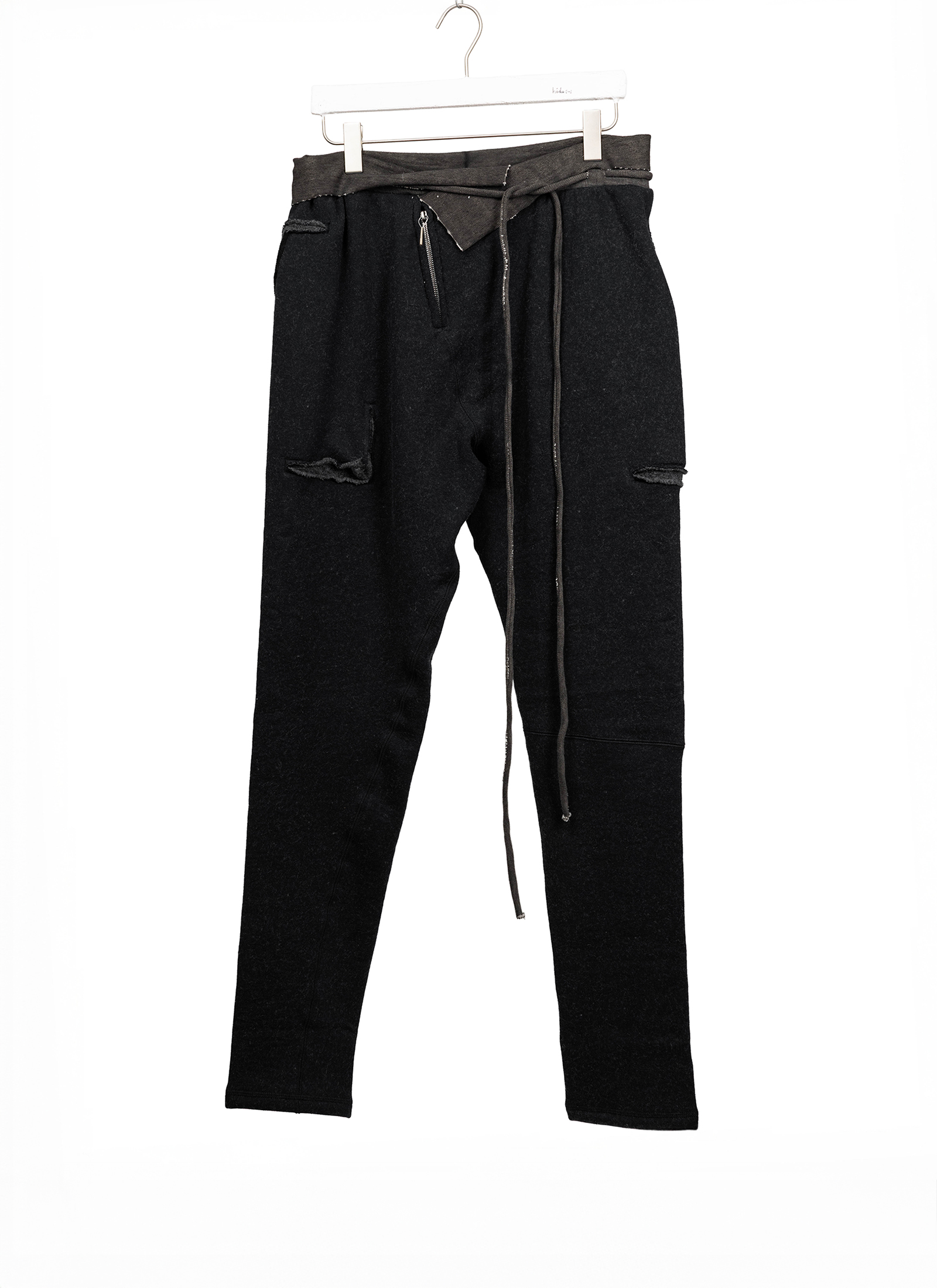 タイチムラカミ taichi murakami SWEAT PANTS hide-m | Taichi Murakami Sweat Pants, black dark grey, cashmere