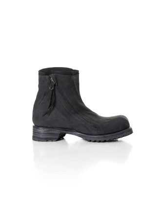 LEON EMANUEL BLANCK LEB DIS M AB 01 Men Distortion Ankle Zip Boot herren schuh shoe stiefel horse leather sharpened sanded halbrau grau hide m 1