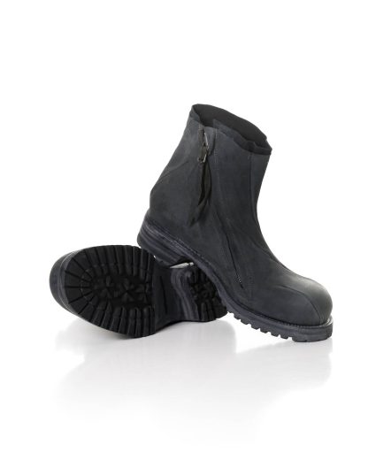 LEON EMANUEL BLANCK LEB DIS M AB 01 Men Distortion Ankle Zip Boot herren schuh shoe stiefel horse leather sharpened sanded halbrau grau hide m 7