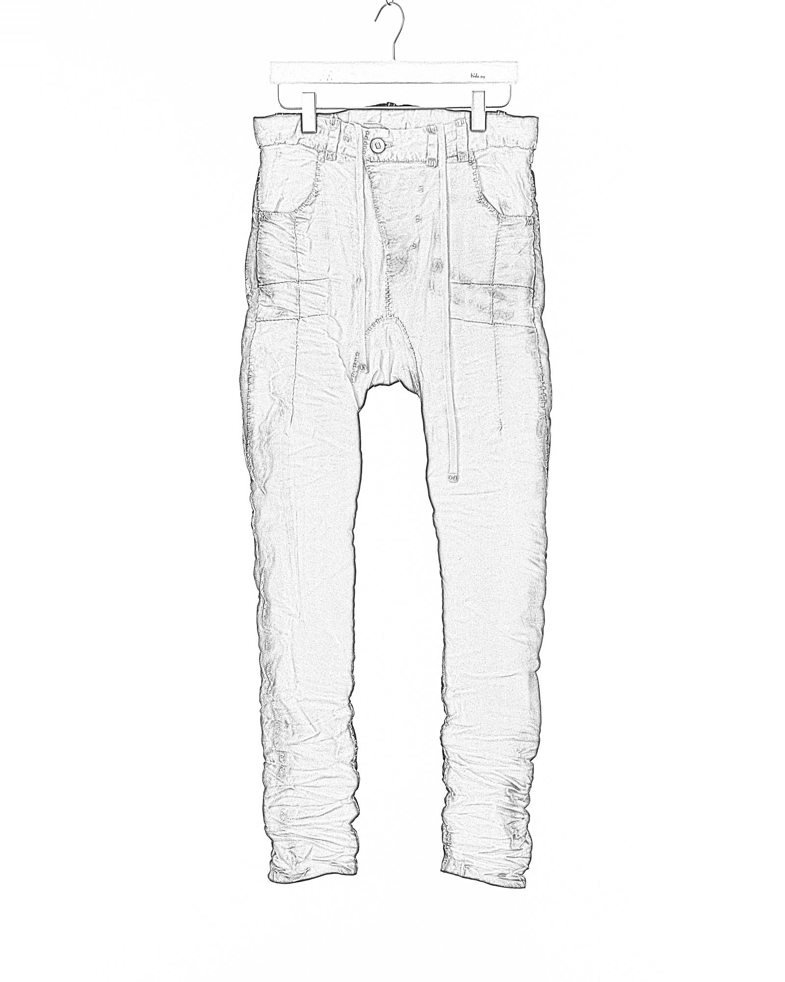 BORIS BIDJAN SABERI P13HS TF F1939 men pants fully hand stitched 16h herren hose jeans cotton ly exclusively full black hide m 2 BORIS BIDJAN SABERI P13HS TF F1939 men pants fully hand stitched 16h herren hose jeans cotton ly exclusively full black hide m 2