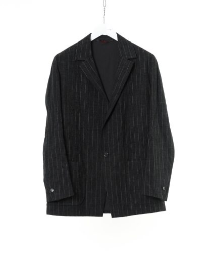 MA MAcross Maurizio Amadei Men 3 Pocket Oversized Jacket J371 CWST Herren Jacke Blazer cotton wool pa black white dark grey hide m 1