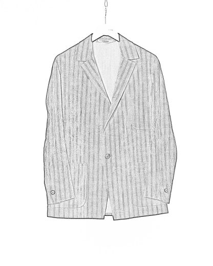 MA MAcross Maurizio Amadei Men 3 Pocket Oversized Jacket J371 CWST Herren Jacke Blazer cotton wool pa black white dark grey hide m 2